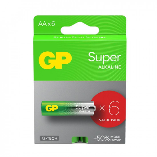GP Super Alkaline G-TECH LR6/AA Alkaline Battery (GPB20473)