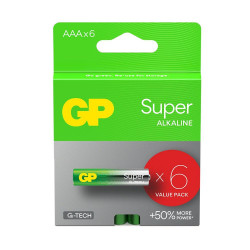 GP Super Alkaline G-TECH LR03/AAA Alkaline Battery (GPB20475)
