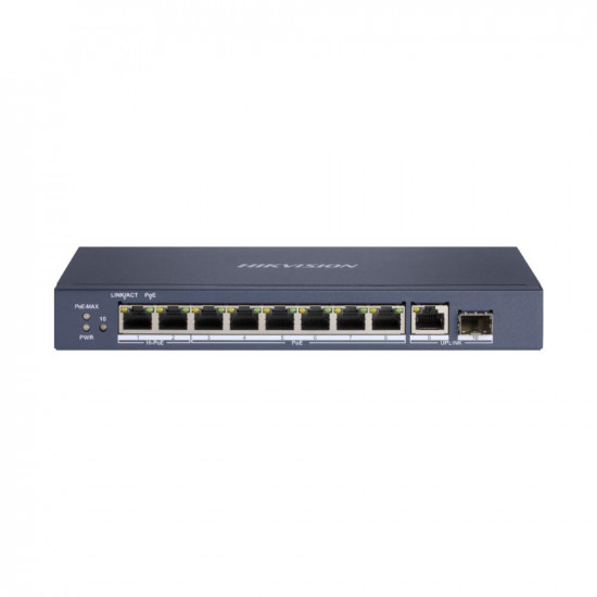 Hikvision 10 Port Unmanaged PoE Switch L2 Series (DS-3E0510HP-E) (HKVDS-3E0510HP-E)