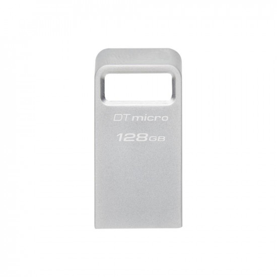 Kingston DataTraveler Micro Gen2 128GB USB 3.2 Stick Silver (DTMC3G2/128GB) (KINDTMC3G2-128GB)