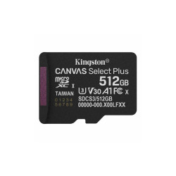 Kingston microSD 512GB Canvas Select+ G3 150MB/s Adap (SDCS3/512GB) (KINSDCS3-512GB)