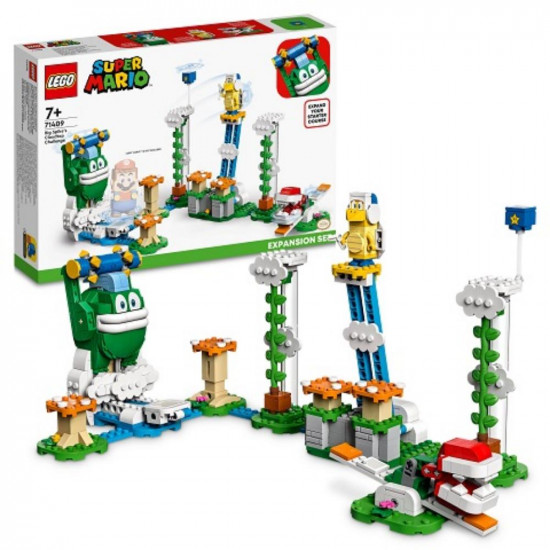 Lego Super Mario Maxi Spikes Cloud Challenge? Expansion Set (Set With 3 Enemy Figures Including Boomerang Brother And Piranha Plant) (71409) (LGO71409)