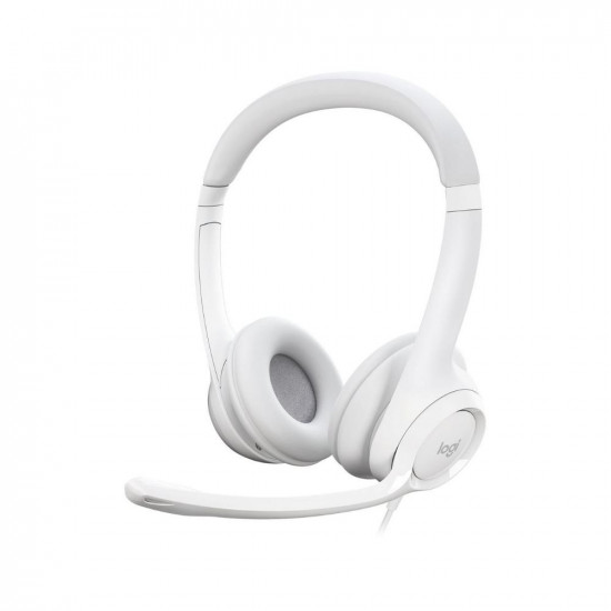 Logitech H390 On Ear Multimedia Ακουστικά White (981-001286) (LOGH390WH)