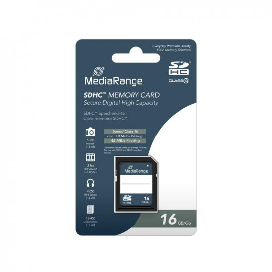 MediaRange SDHC Class 10 16 GB (High Capacity) (MR963)