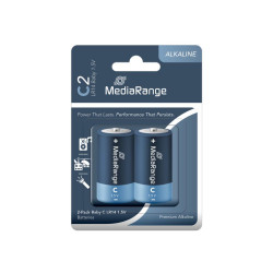 MediaRange Premium Alkaline Batteries Baby C|LR14|1.5V Pack 2  (MRBAT108)