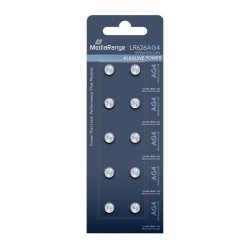 MediaRange Premium Alkaline Coin Cells AG4|LR626|1.5V Pack 10  (MRBAT111)