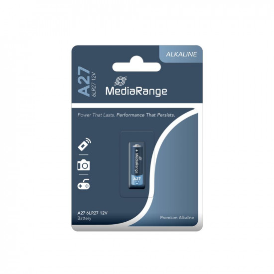 MediaRange Premium Alkaline Battery A27|6LR27|12V  (MRBAT115)