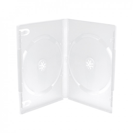 MediaRange DVD Case  for 2 Discs 14mm machine packing grade Frosted/Transparent (MRBOX26-M)
