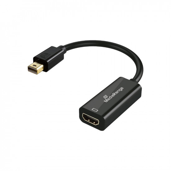 MediaRange Mini DisplayPort to HDMI Converter, 10 Gbps, 20cm, Black (MRCS236)