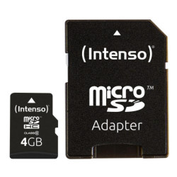 Intenso microSDHC Card  4GB Class 10 (3413450) (NSO3413450)