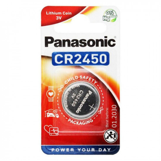 Panasonic CR2450 lithium battery (blister) (PAN18169)