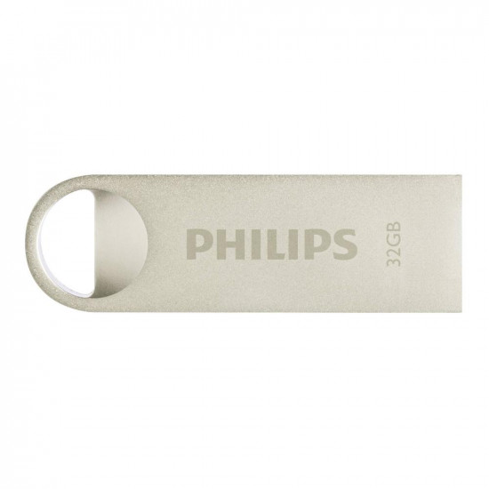Philips Moon 32GB USB 2.0 Stick Ασημί (FM32FD160B/00) (PHIFM32FD160B-00)