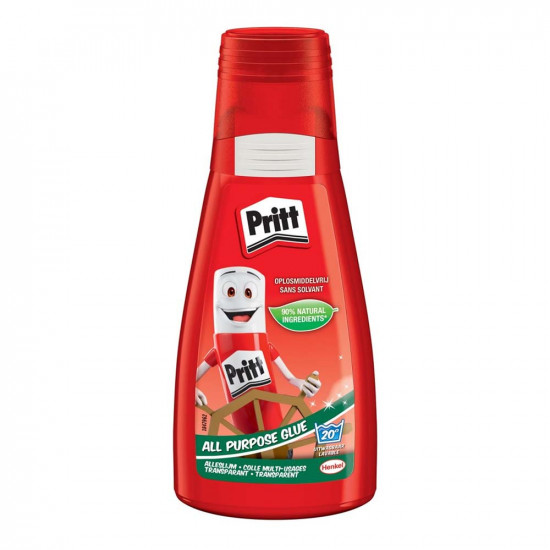 Pritt Υγρή Κόλλα Universal Transparent Μεγάλου Μεγέθους Γενικής Χρήσης 100gr Χωρίς Διαλύτες (2139306) (PRI2139306)