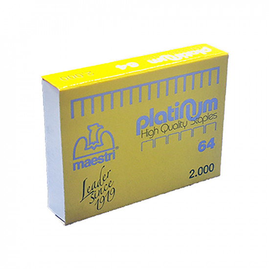 Roma Maestri Συρραπτικά Σύρματα No.64 Platinum 2000τμχ (1001151) (ROM1001151)