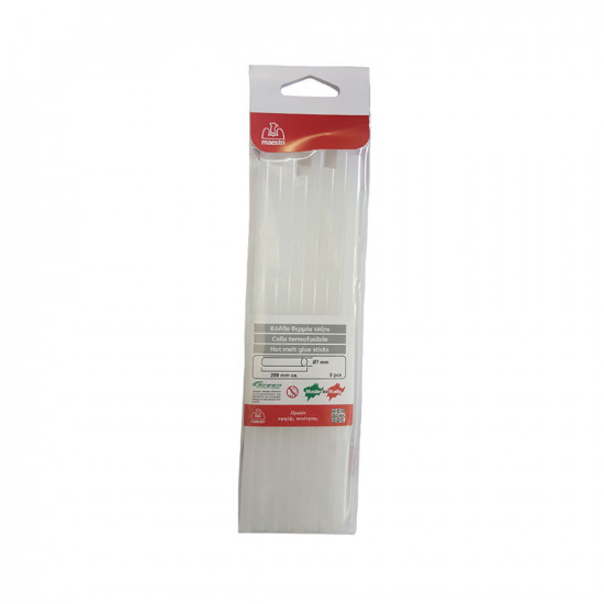 Roma Maestri Ράβδοι Σιλικόνης Rods M-7/200 8 τμχ Διαφανής (1196751) (ROM1196751)