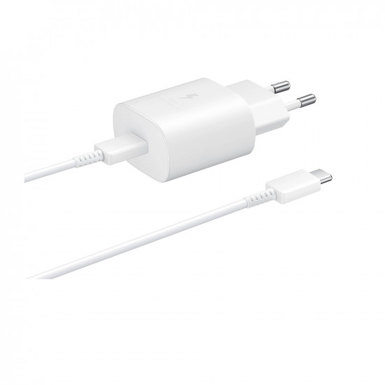 Samsung Charger with USB-C and cable USB-C 25W White (EP-TA800XWEGWW) (SAMEP-TA800XWEG)