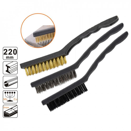 Shind Σετ Συρματοβουρτσες 3 Τεμ. 9