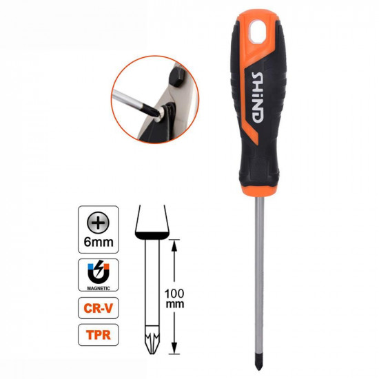 Shind Κατσαβιδι Σταυρου Ph1x100mm (SHI-37831) (SHI37831)