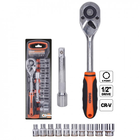 Shind Σετ Καρυδακια 1/2'' 12τεμ. (SHI-94319) (SHI94319)