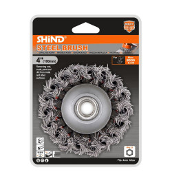 Shind Συρματοβουρτσα Γωνιακου Τροχου Στριφτη 100mm (SHI-94932) (SHI94932)