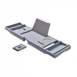 Πολυλειτουργικό Ράφι Μπανιέρας από Μπαμπού 75 -109 x 4.5 x 23 cm Χρώματος Καφέ Ανοιχτό Songmics (BCB88Y) (SNGBCB88Y)