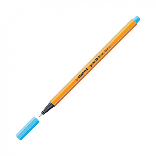 Μαρκαδόρος Σχεδίου STABILO Point 88 0.4 mm (Neon Blue) (88/031)