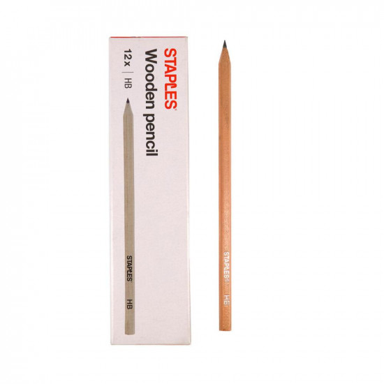 Staples 2650 Pencil Unvarnished HB (2650686) (STP2650686)
