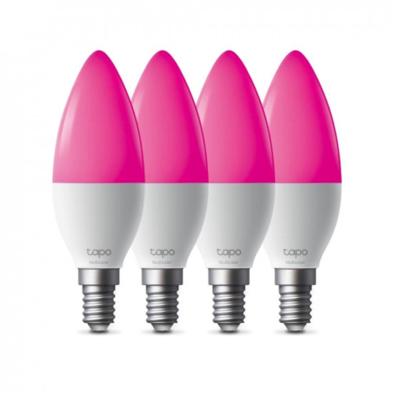 Tp-Link Smart Wi-Fi Candle Light Bulb, Multicolor TAPO L430C(4-PACK) (TPTAPOL430C(4-PACK)