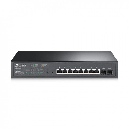 TP-Link JetStream 10-Port Gigabit Smart Switch with 8-Port PoE+ (SG2210MP) (TPTL-SG2210MP)