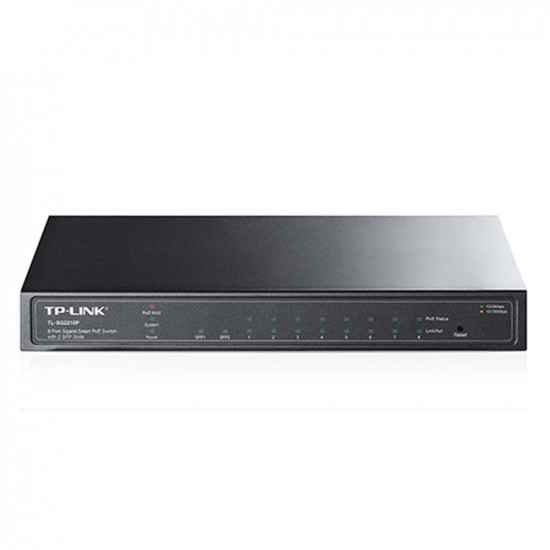 TP-Link JetStream 8-Port Gigabit Smart PoE+ Switch with 2 SFP Slots V5 (SG2210P) (TPTL-SG2210P)