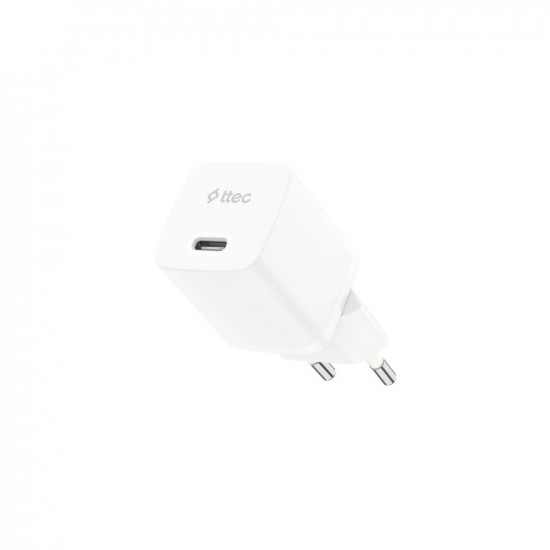 ttec SmartCharger GAN 20W PD Travel Fast Charger White (2SCG20B) (TTEC2SCG20B)