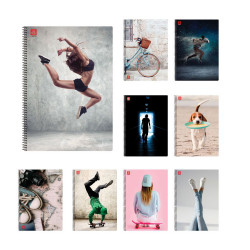 Typotrust Illustration Τετράδιο Σπιράλ Β5 2 θεμάτων (4552-23) (TYP4552-23)