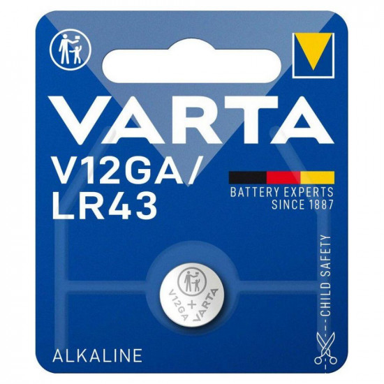 Varta Alkaline Battery V12GA, LR43, AG12, D186, L1142 mini (VART16604)