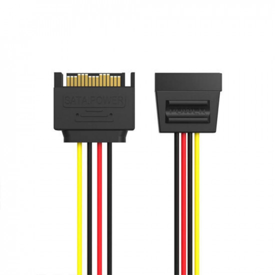 VENTION SATA 15-Pin Power Extension Cable 0.3M Black (KDABY) (VENKDABY)