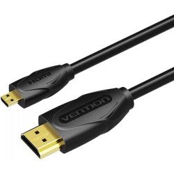 VENTION Micro HDMI to HDMI Cable 2M Black (VAA-D03-B200) (VENVAA-D03-B200)