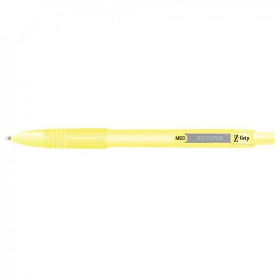 Zebra Στυλό Ballpoint Pastel Yellow 1.0mm με Μπλε Μελάνι Z-Grip Smooth (ZB-91805) (ZEB91805)