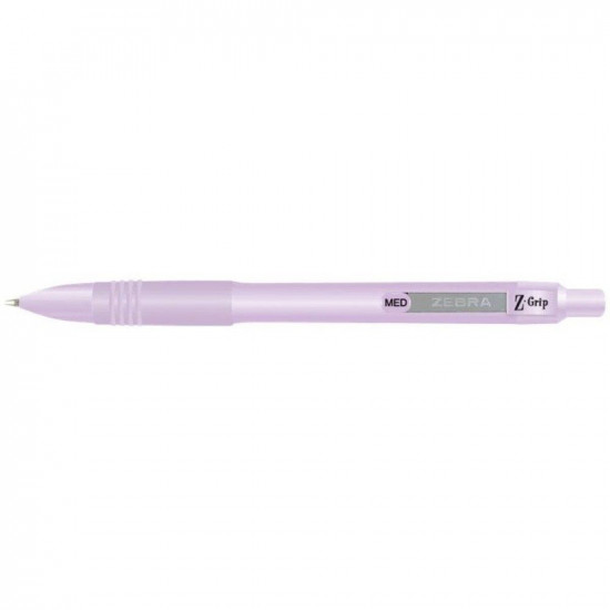 Zebra Στυλό Ballpoint Pastel Purple 1.0mm με Μπλε Μελάνι Z-Grip Smooth (ZB-91808) (ZEB91808)
