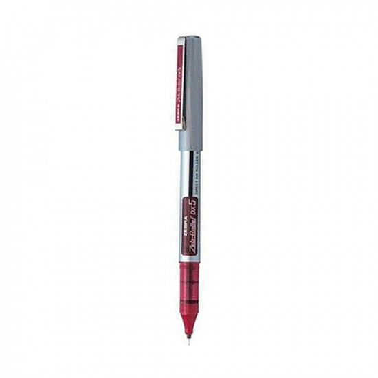 Zebra DX5 Zebroller SILVER RollerPen 0,5mm Red (ZB-16073Z) (ZEBZB-16073Z)