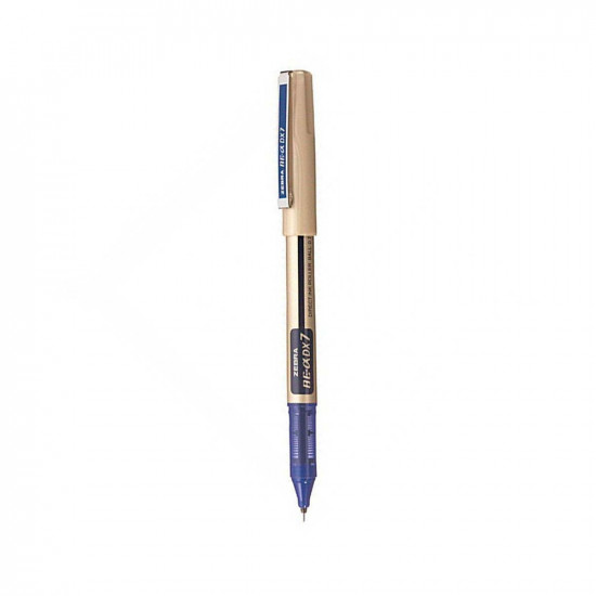 Zebra DX7 Zebroller GOLD RollerPen 0,7mm Blue (ZB-16082Z) (ZEBZB-16082Z)