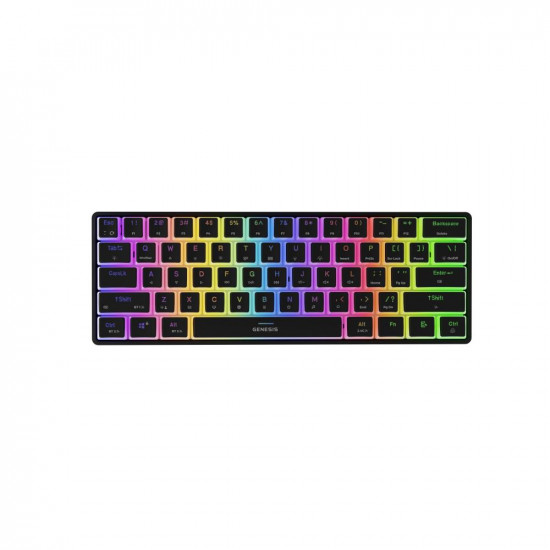 Genesis Gaming Keyboard Thor 660 G2 US Black Wireless RGB Mechanical Cateron Red (NKG-1916) GNSNKG-1916)