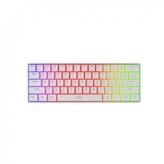 Genesis Gaming Keyboard Thor 660 G2 US White Wireless RGB Mechanical Cateron Red (NKG-1917) GNSNKG-1917)