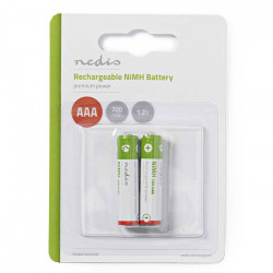 NEDIS BANM7HR032B Επαναφορτιζόμενη μπαταρία ΑΑΑ Νi-MH 700 mAh 1.2V, σε blister 2 μπαταριών. - NEDIS
