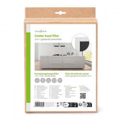 NEDIS CHFI210UNI Universal σετ φίλτρων άνθρακα για απορροφητήρα 57 x 47cm, σε συσκευασία 2 τεμαχίων. - NEDIS