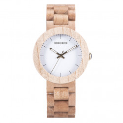 Bobo Bird GJ028-2 Womens Quartz Wooden Watch