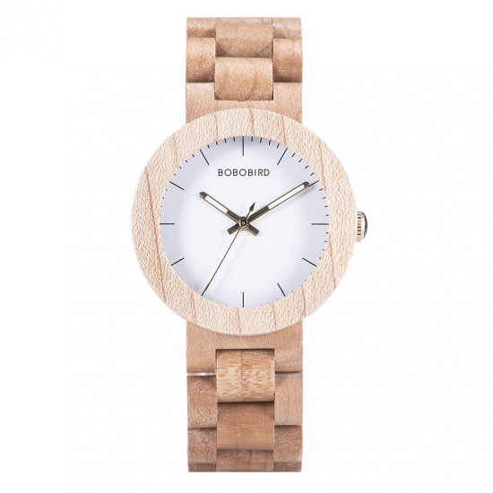 Bobo Bird GJ028-2 Womens Quartz Wooden Watch