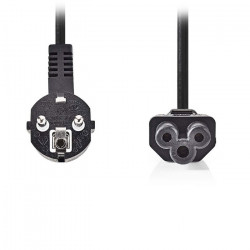 NEDIS CEGP10100BK20 Καλώδιο τροφοδοσίας Schuko αρσ.- IEC-320-C5, 2m. - NEDIS