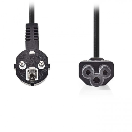 NEDIS CEGP10100BK20 Καλώδιο τροφοδοσίας Schuko αρσ.- IEC-320-C5, 2m. - NEDIS