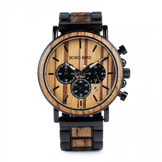 Bobo Bird GP009-1 Mens Quartz Wooden Watch