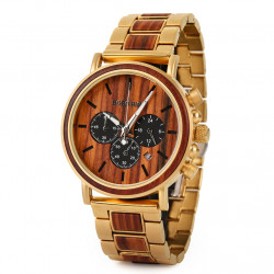 Bobo Bird GQ026-2 Unisex Quartz Wooden Watch