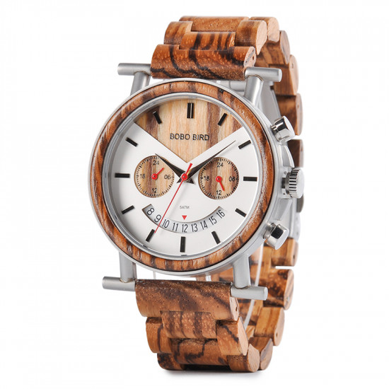 Bobo Bird GR006-1 Mens Quartz Wooden Watch